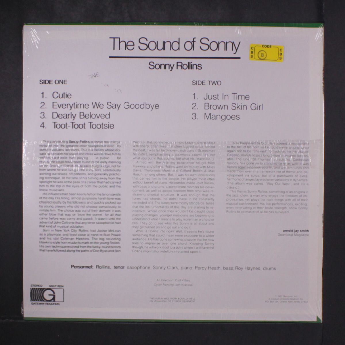 the sound of sonny by SONNY ROLLINS