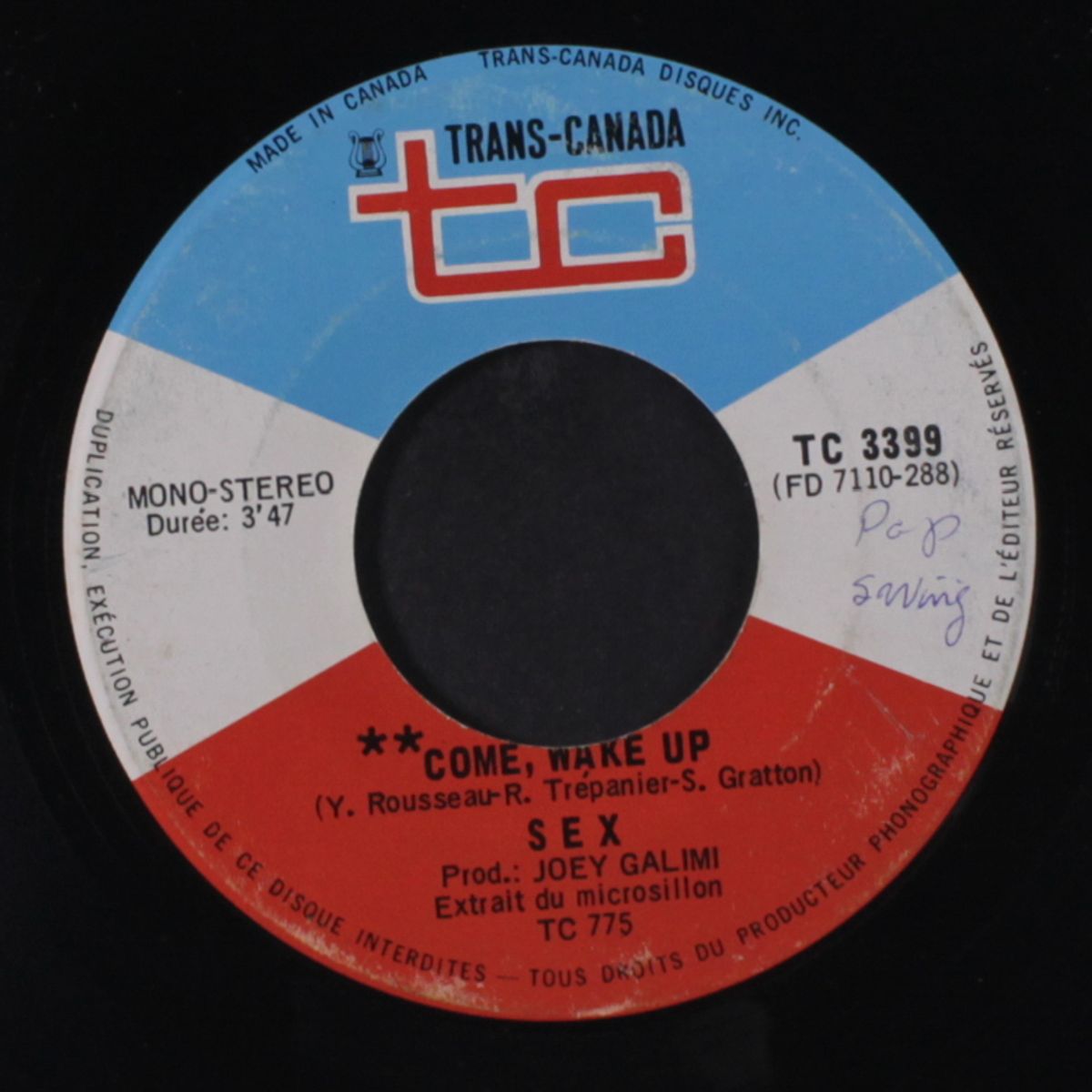 not yet / come wake up by SEX