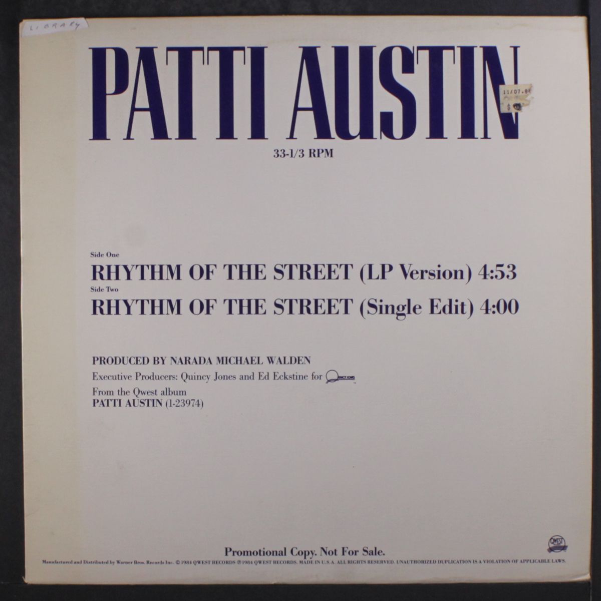 rhythm of the street by PATTI AUSTIN
