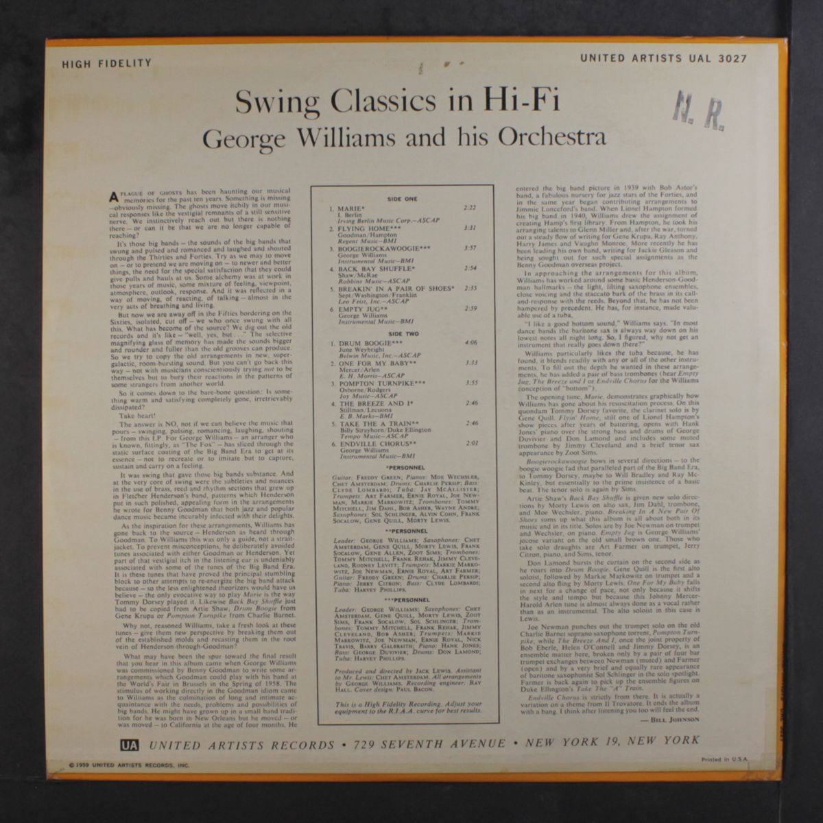 swing classics in hi-fi by GEORGE WILLIAMS