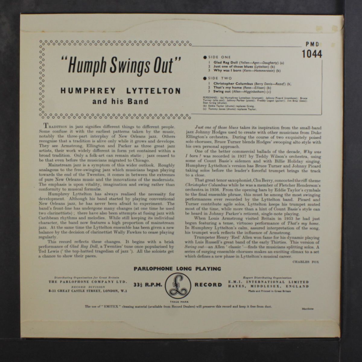 humph swings out by HUMPHREY LYTTELTON