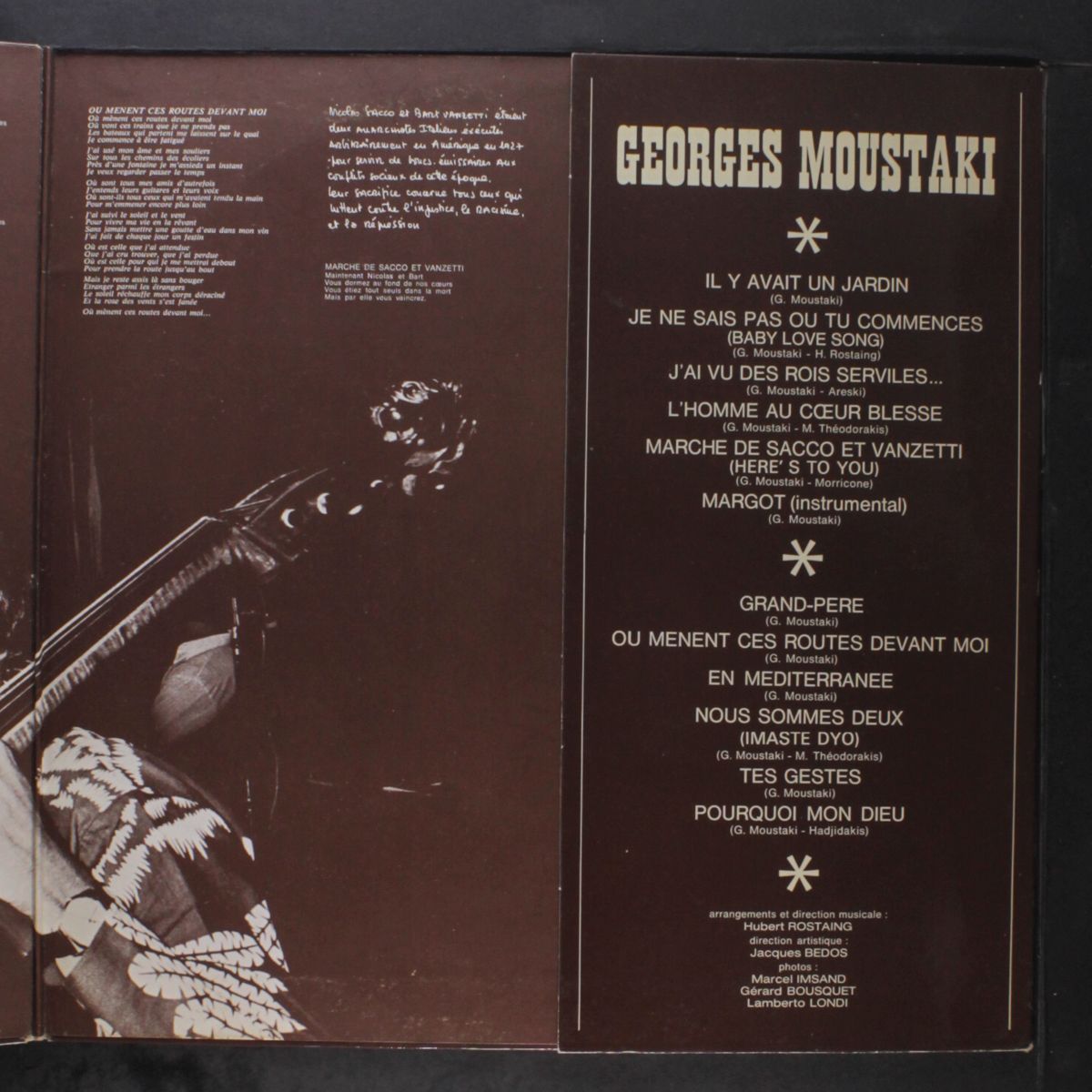 georges moustaki by GEORGES MOUSTAKI