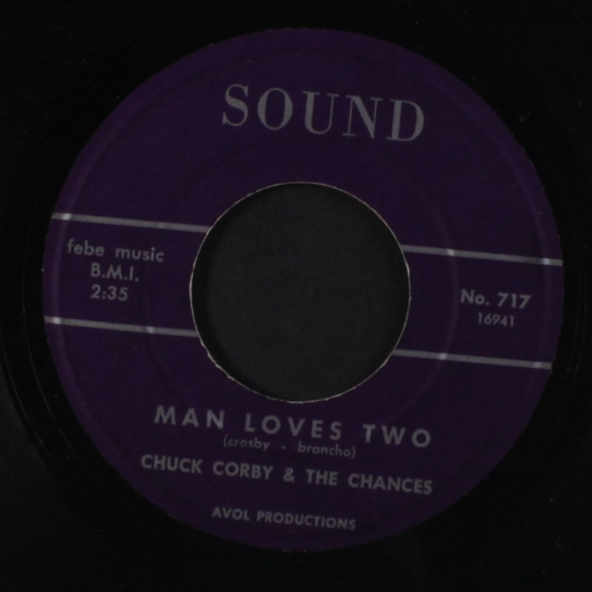 happy go lucky / man loves two by CHUCK CORBY & CHANCES