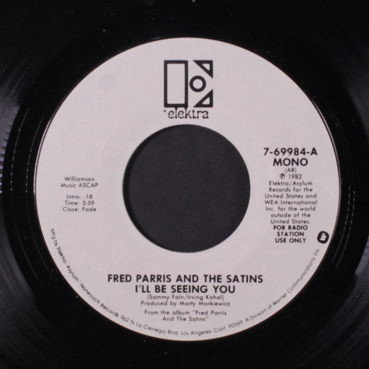 i'll be seeing you / mono by FRED PARRIS & SATINS
