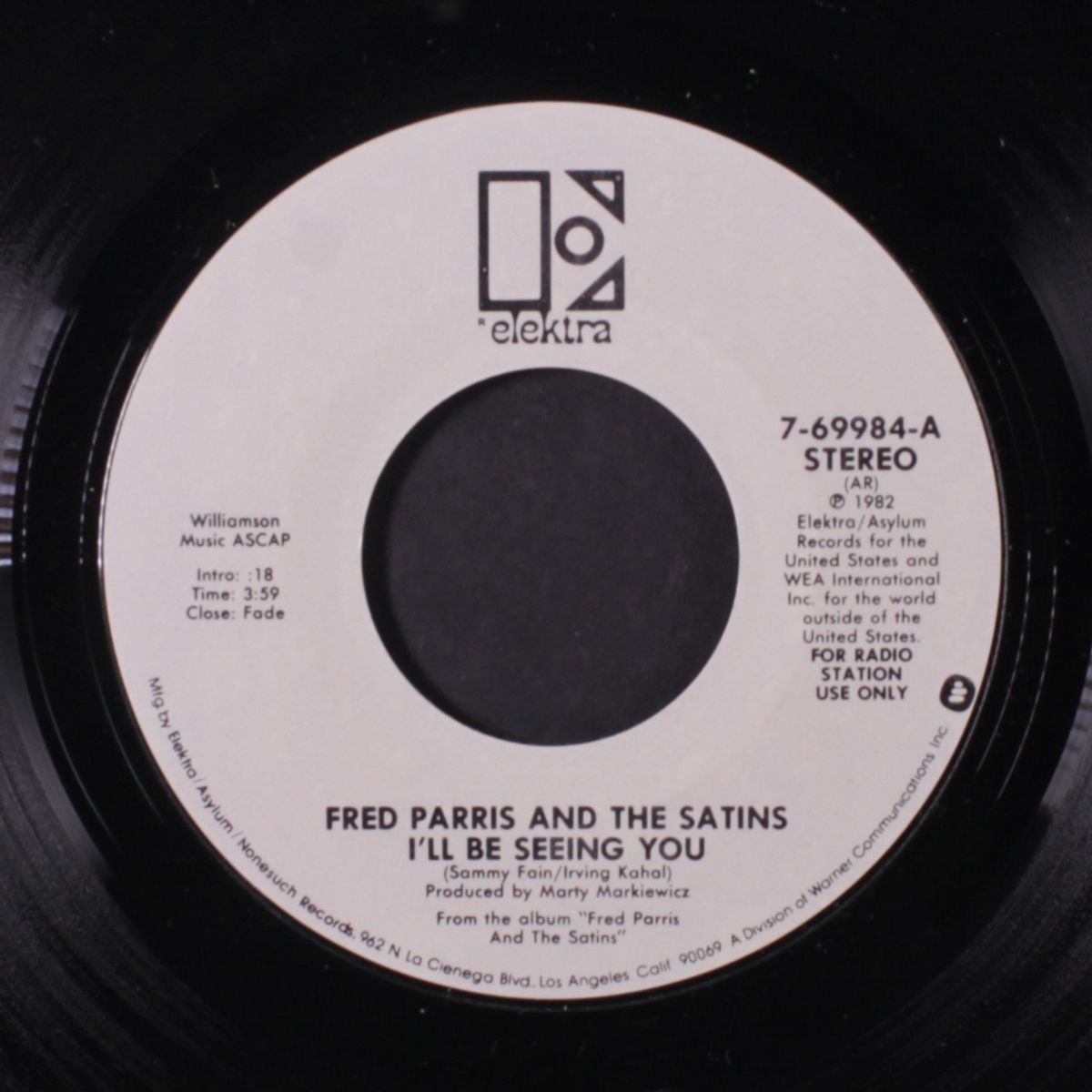 i'll be seeing you / mono by FRED PARRIS & SATINS