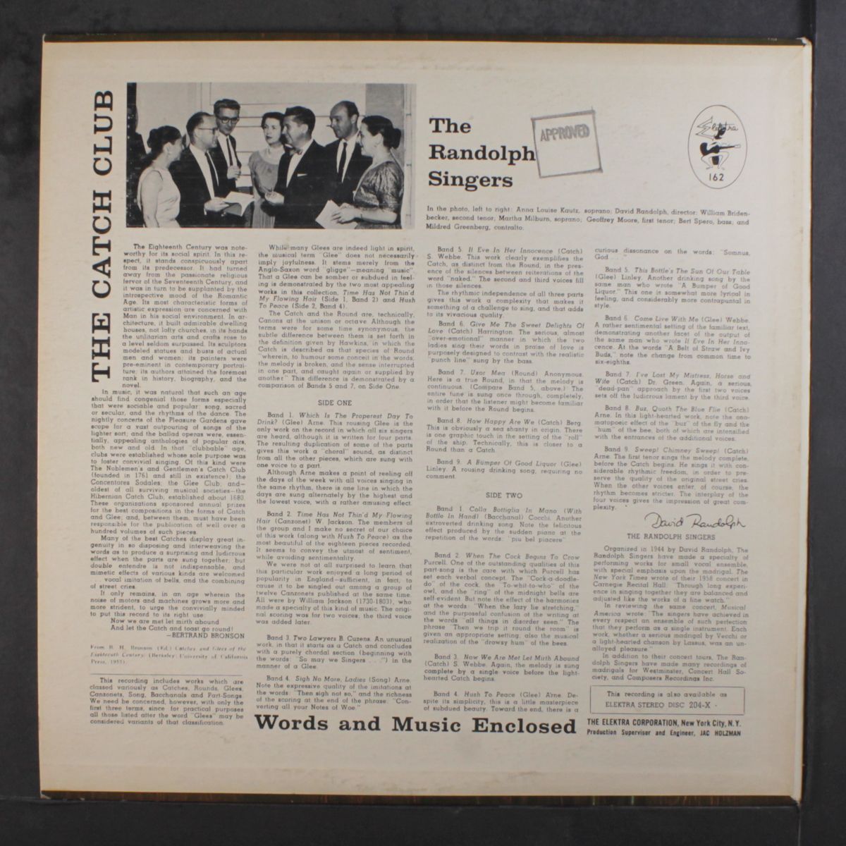 catch club by RANDOLPH SINGERS