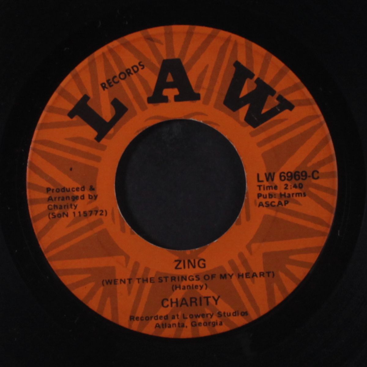 zing / south of the line by CHARITY