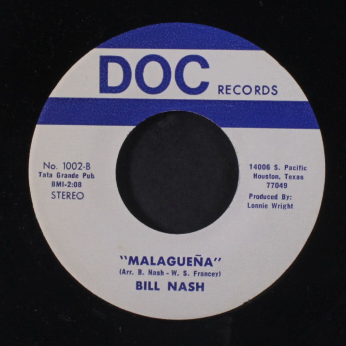 malaguena / can i ever hope to tell you by BILL NASH