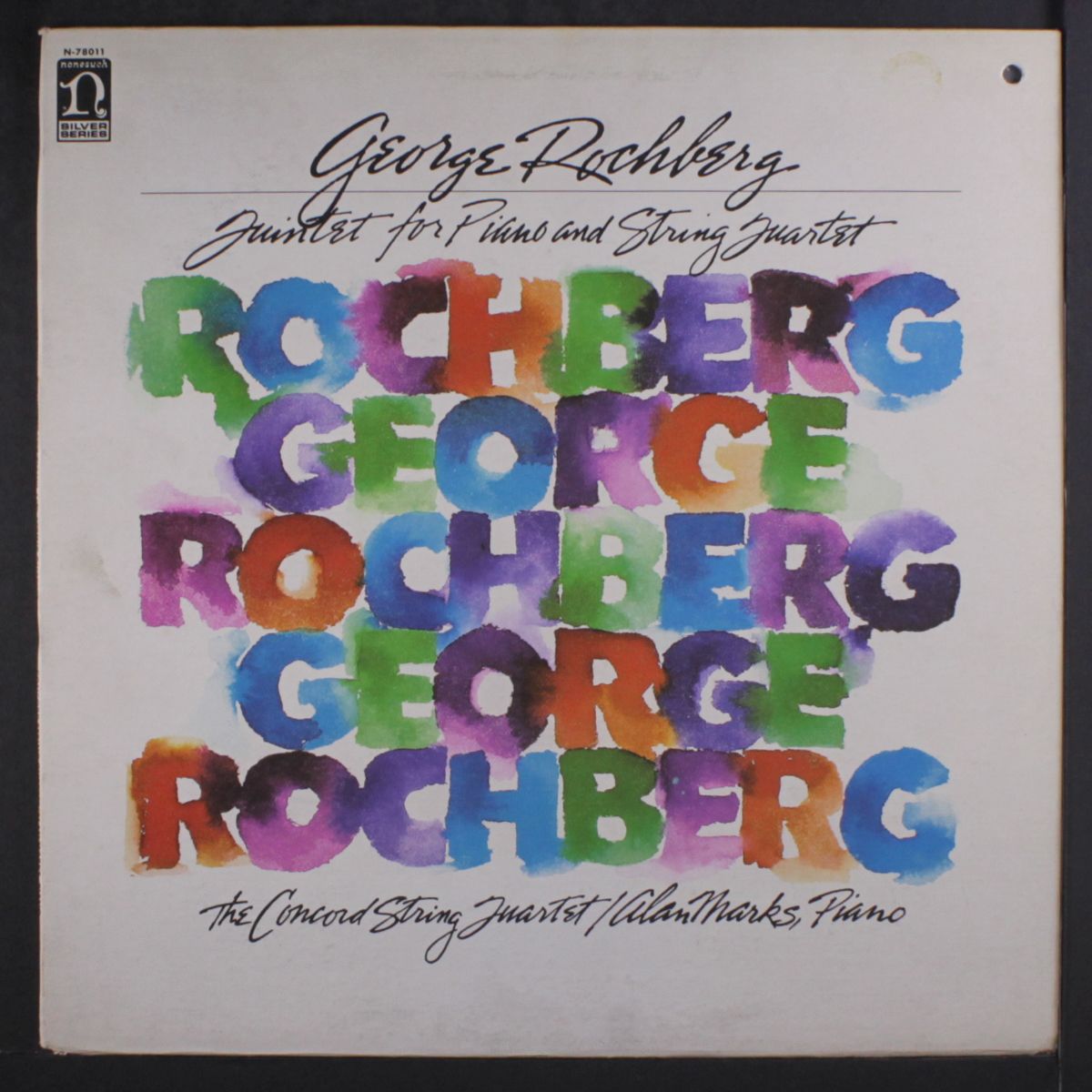 rochberg: quintet for piano and string quartet by CONCORD STRING QUARTET
