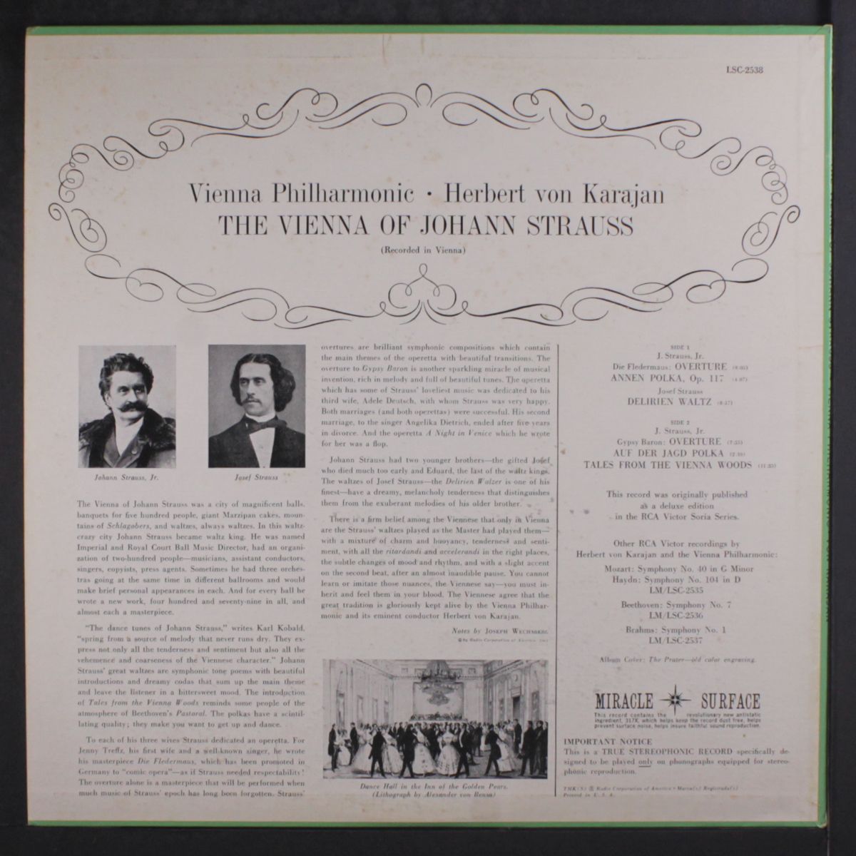 the vienna of johann strauss by HERBERT VON KARAJAN