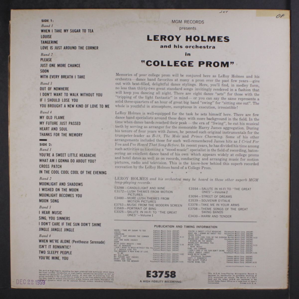 college prom by LEROY HOLMES