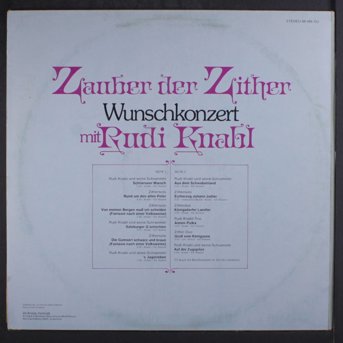 zauber der zither wunschkonzert by RUDI KNABL