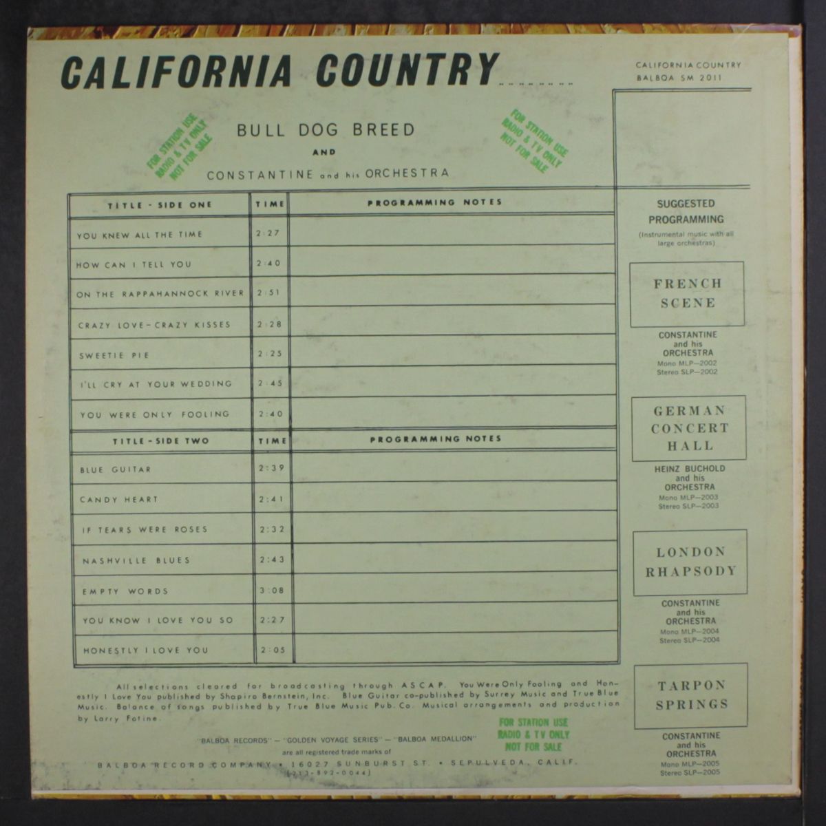 california country by BULL DOG BREED
