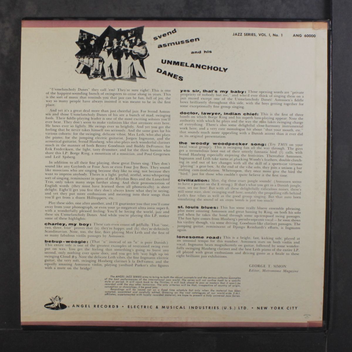 and his unmelancholy danes by SVEND ASMUSSEN