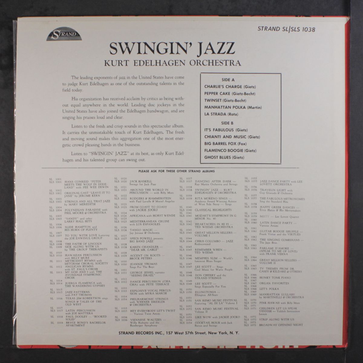 swingin' jazz by KURT EDELHAGEN