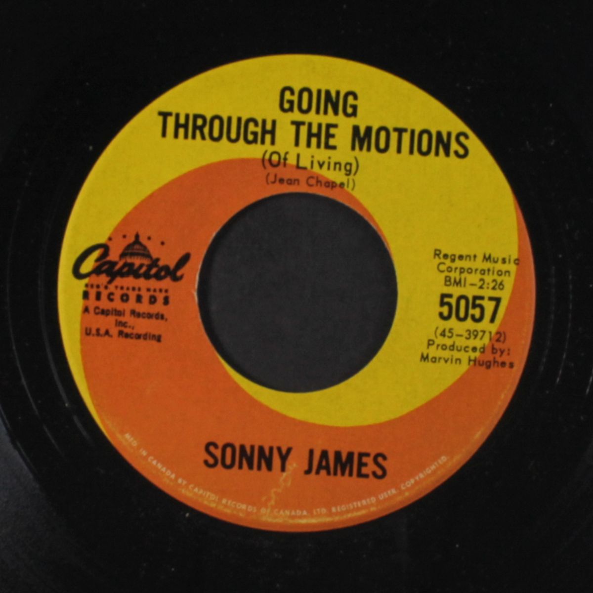 going throught the motions / bad times a comin' by SONNY JAMES