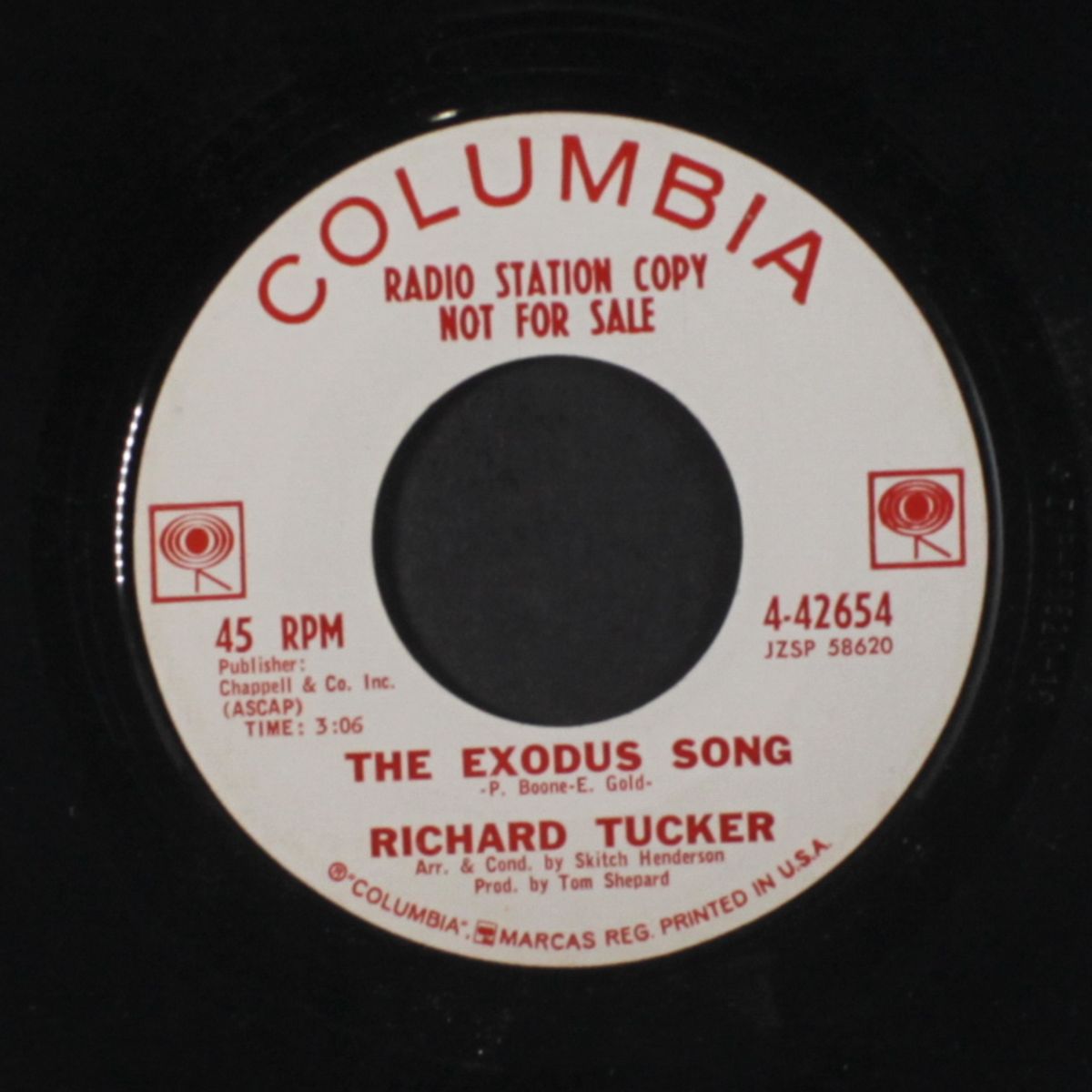 the exodus song / with these hands by RICHARD TUCKER
