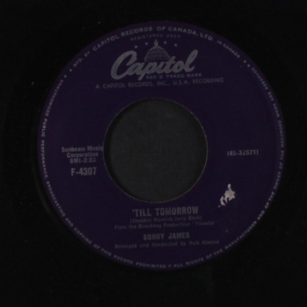 'till tomorrow / i forgot more than you'll ever know by SONNY JAMES