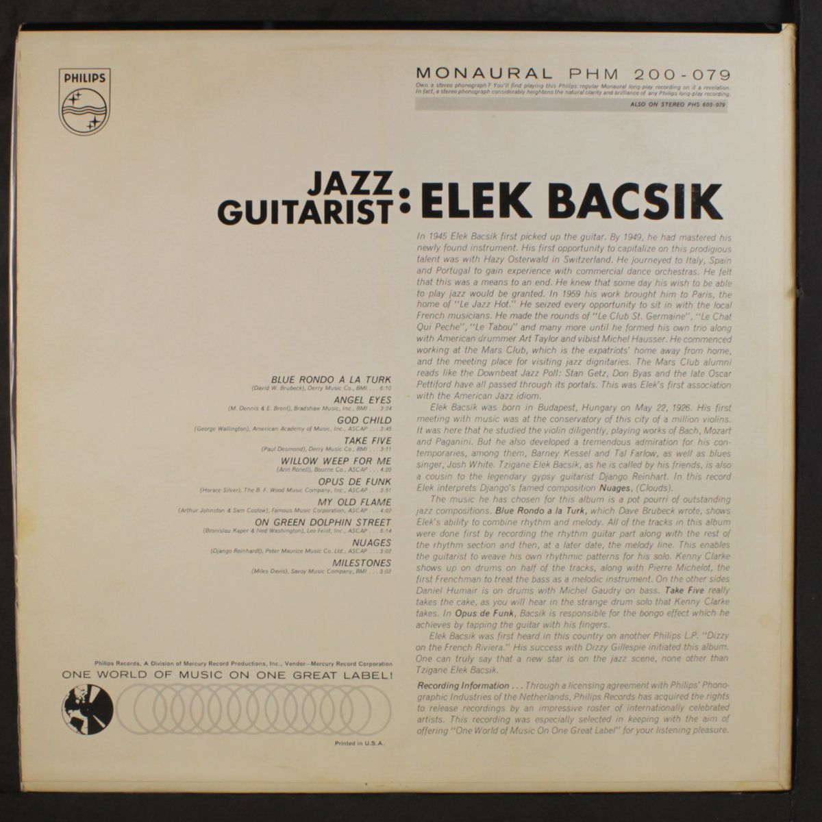 jazz guitarist by ELEK BACSIK