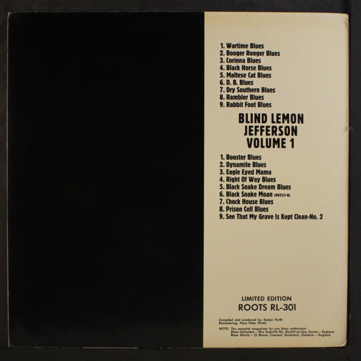volume 1 by BLIND LEMON JEFFERSON