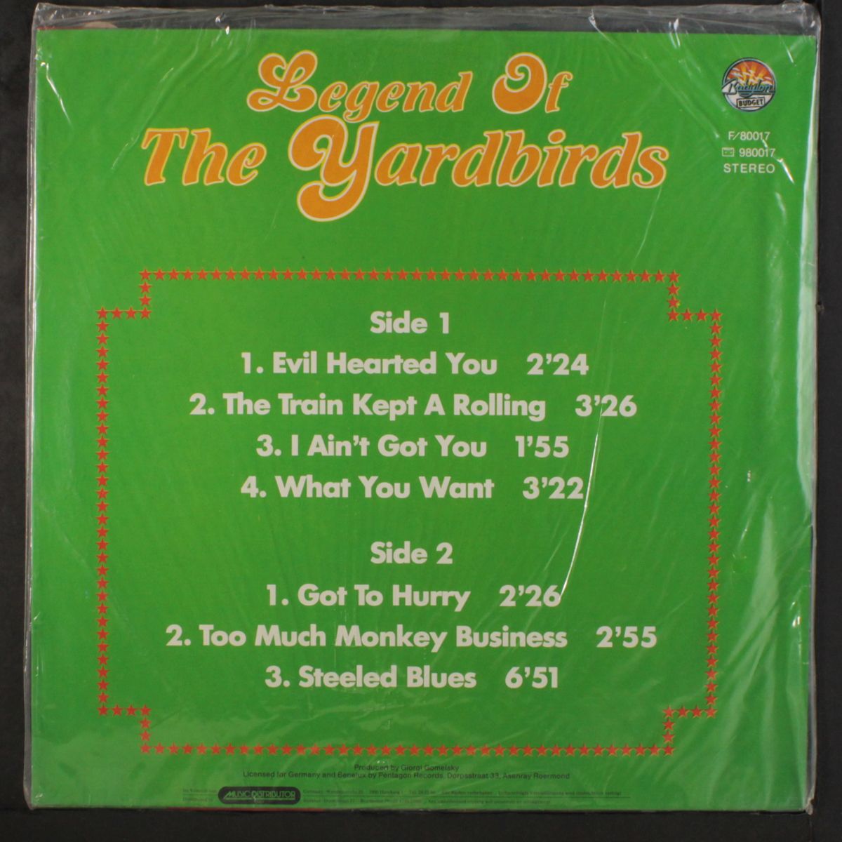 legend of, vol. 1 by YARDBIRDS