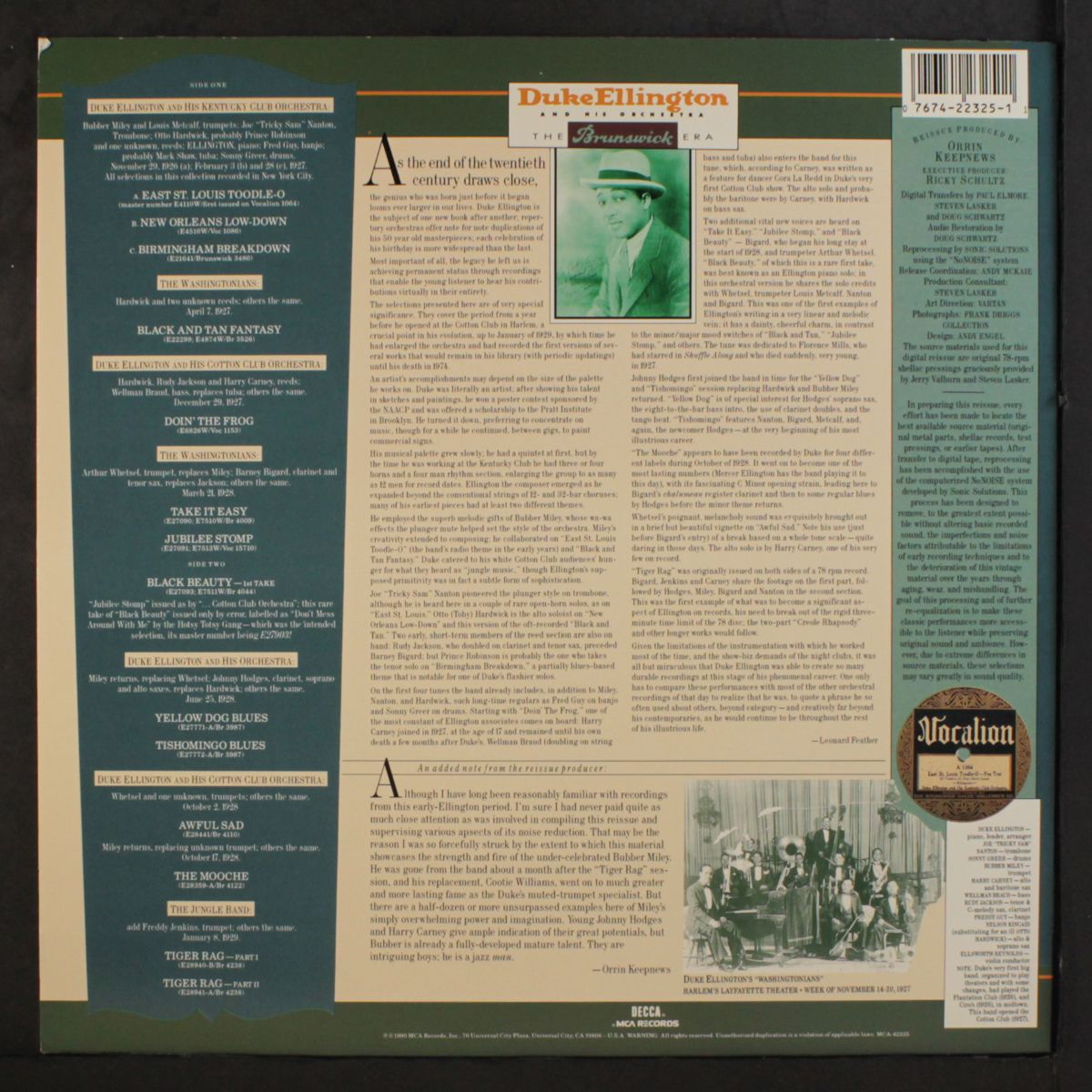 the brunswick sessions 1926-29, vol. 1 by DUKE ELLINGTON