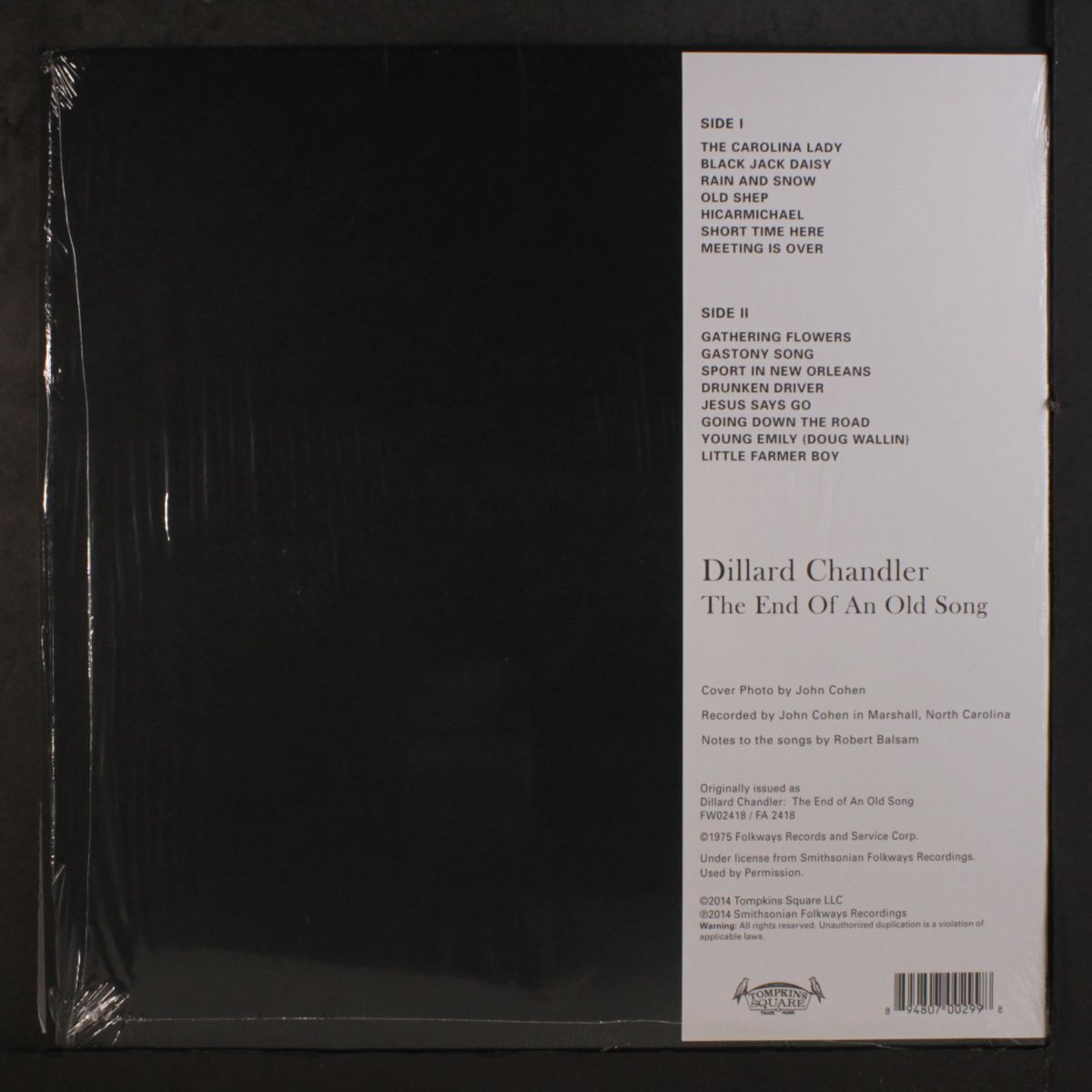 the end of an old song by DILLARD CHANDLER