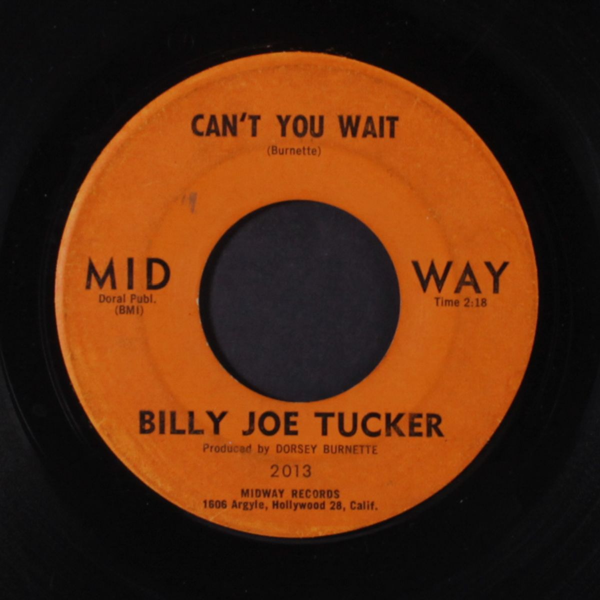 can't you wait / tiny tears by BILLY JOE TUCKER