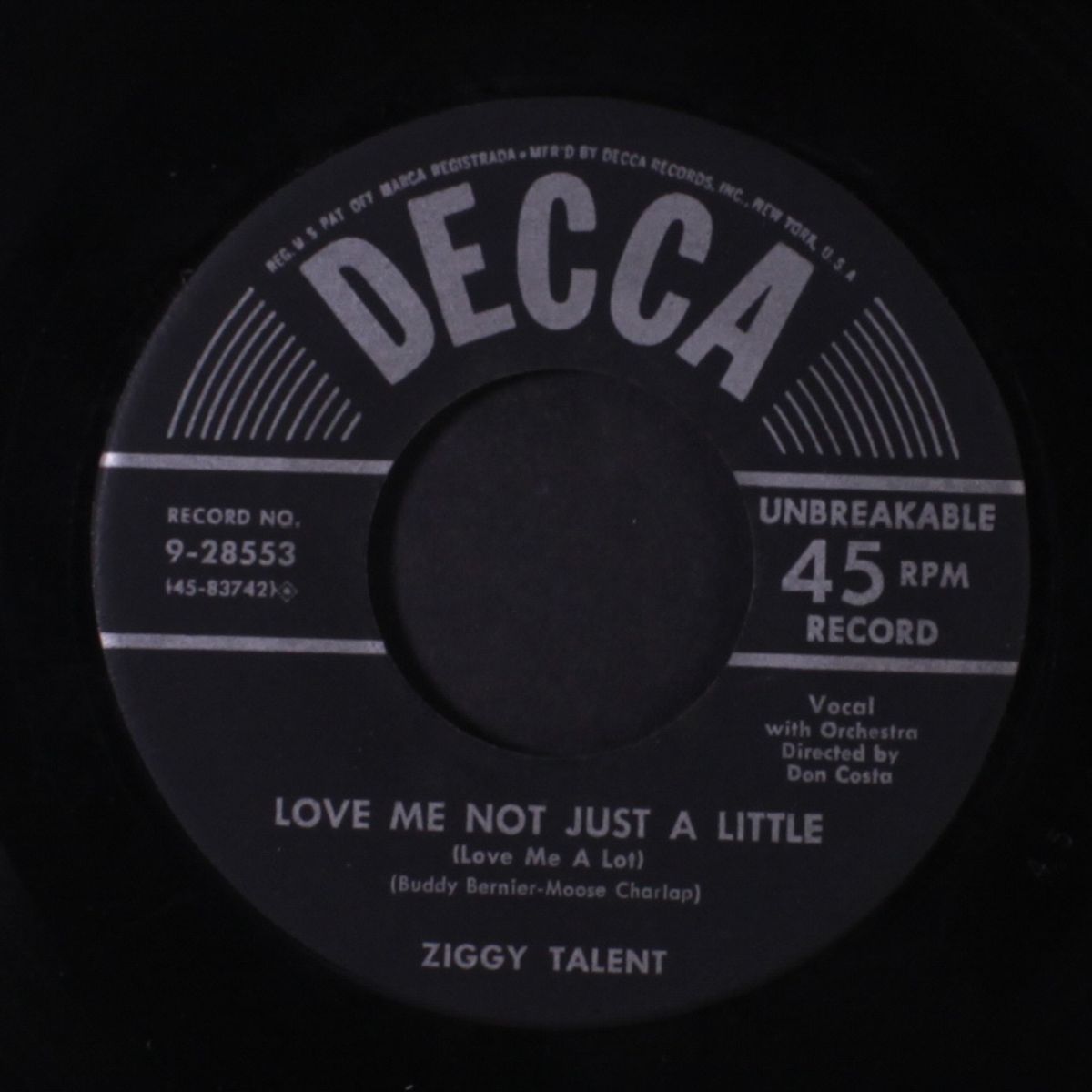 love me not just a little / i'm wired for lovin by ZIGGY TALENT