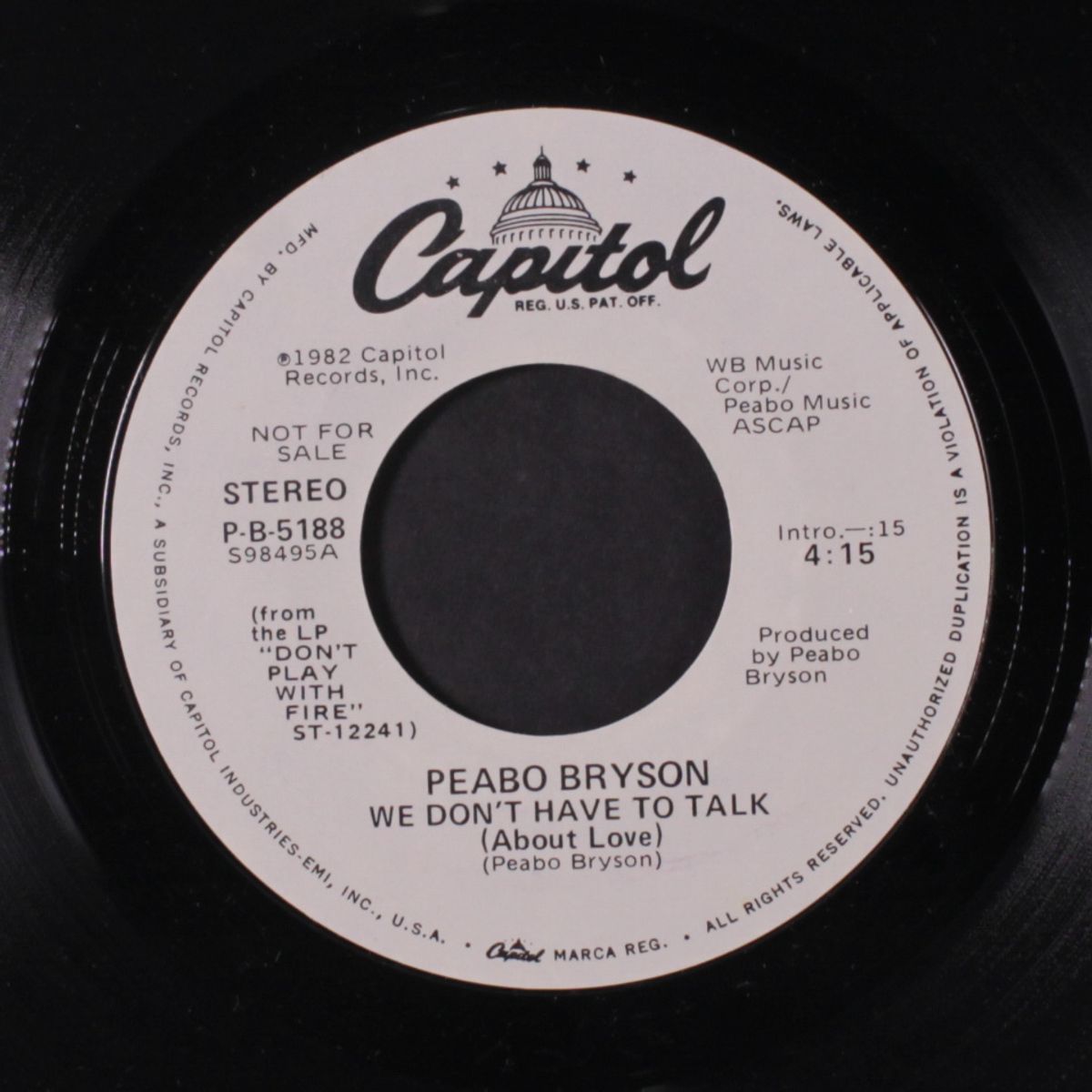 we don't have to talk (about love) by PEABO BRYSON