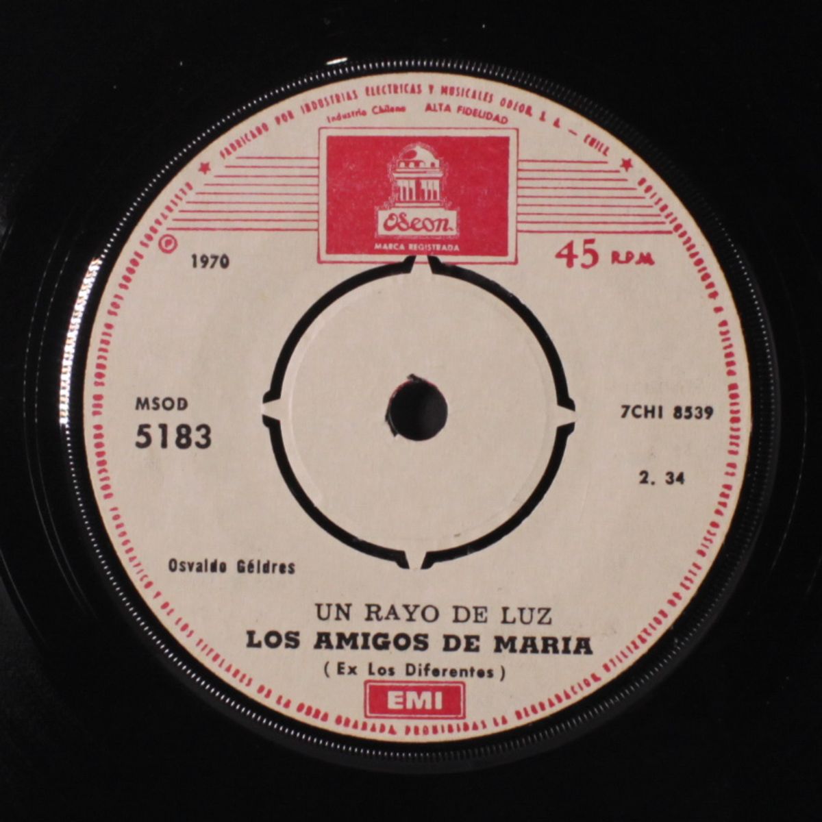 un rayo de luz / toda mia la ciudad by LOS AMIGOS DE MARIA