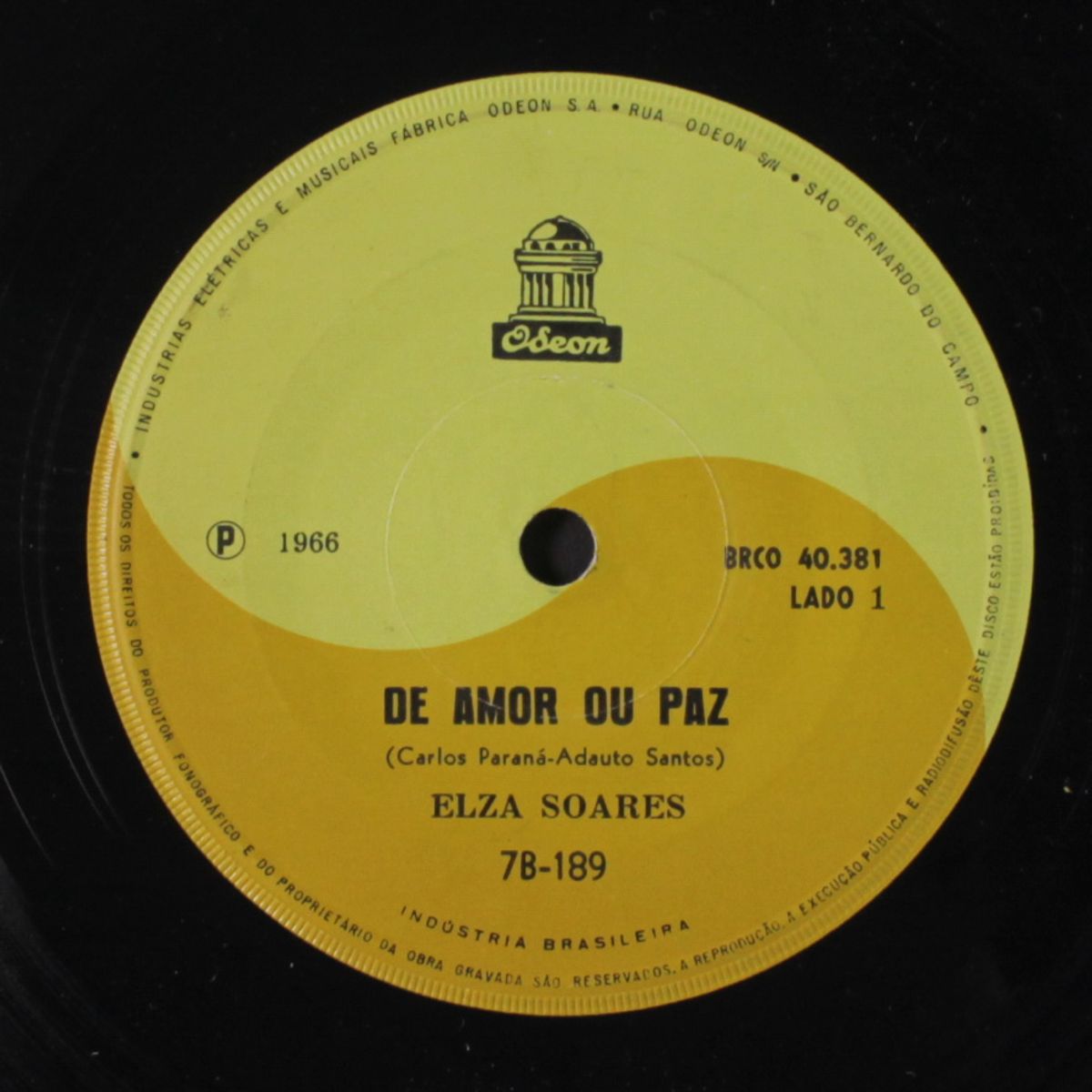 de amor ou paz / toque balanco moco! by ELZA SOARES