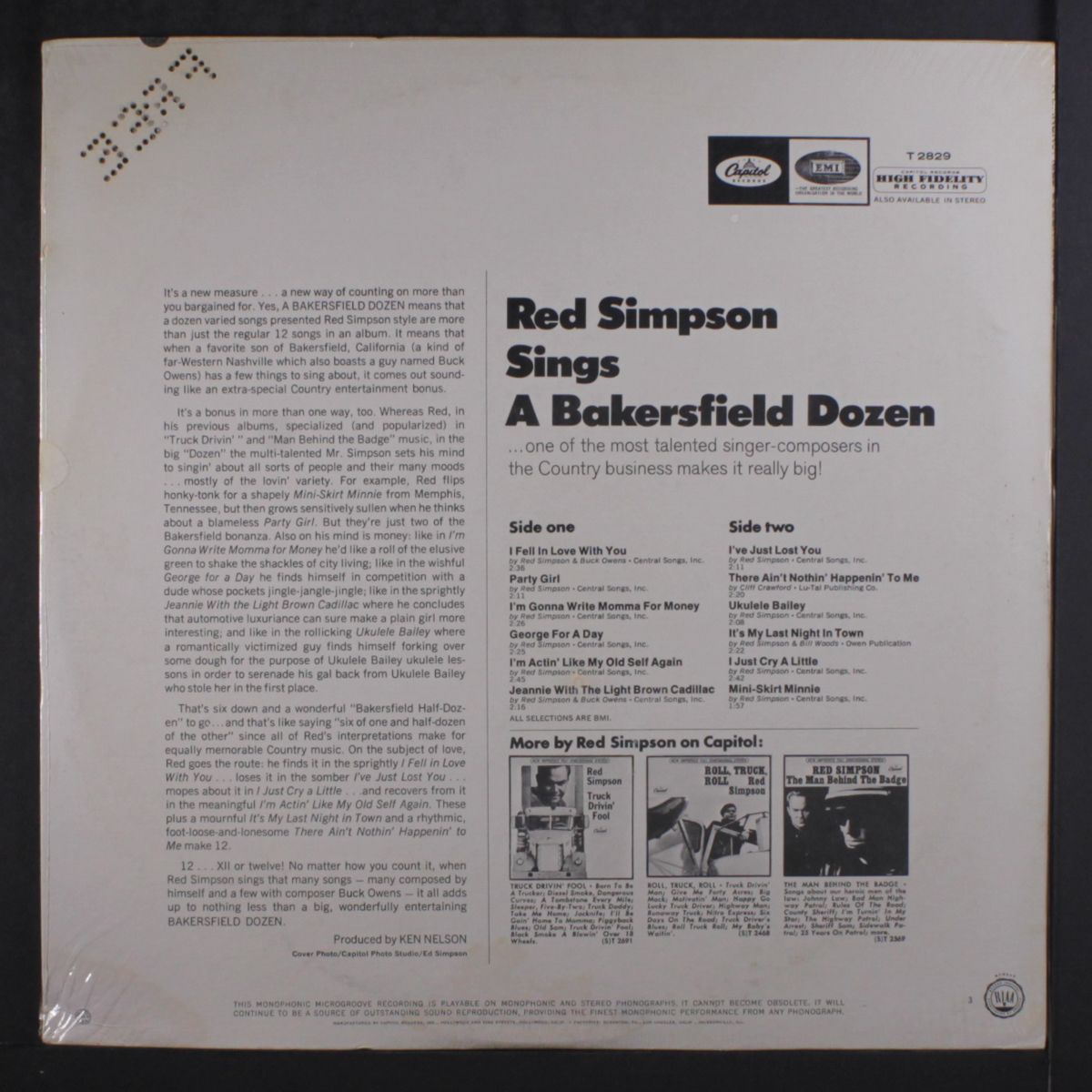 sings a bakersfield dozen by RED SIMPSON