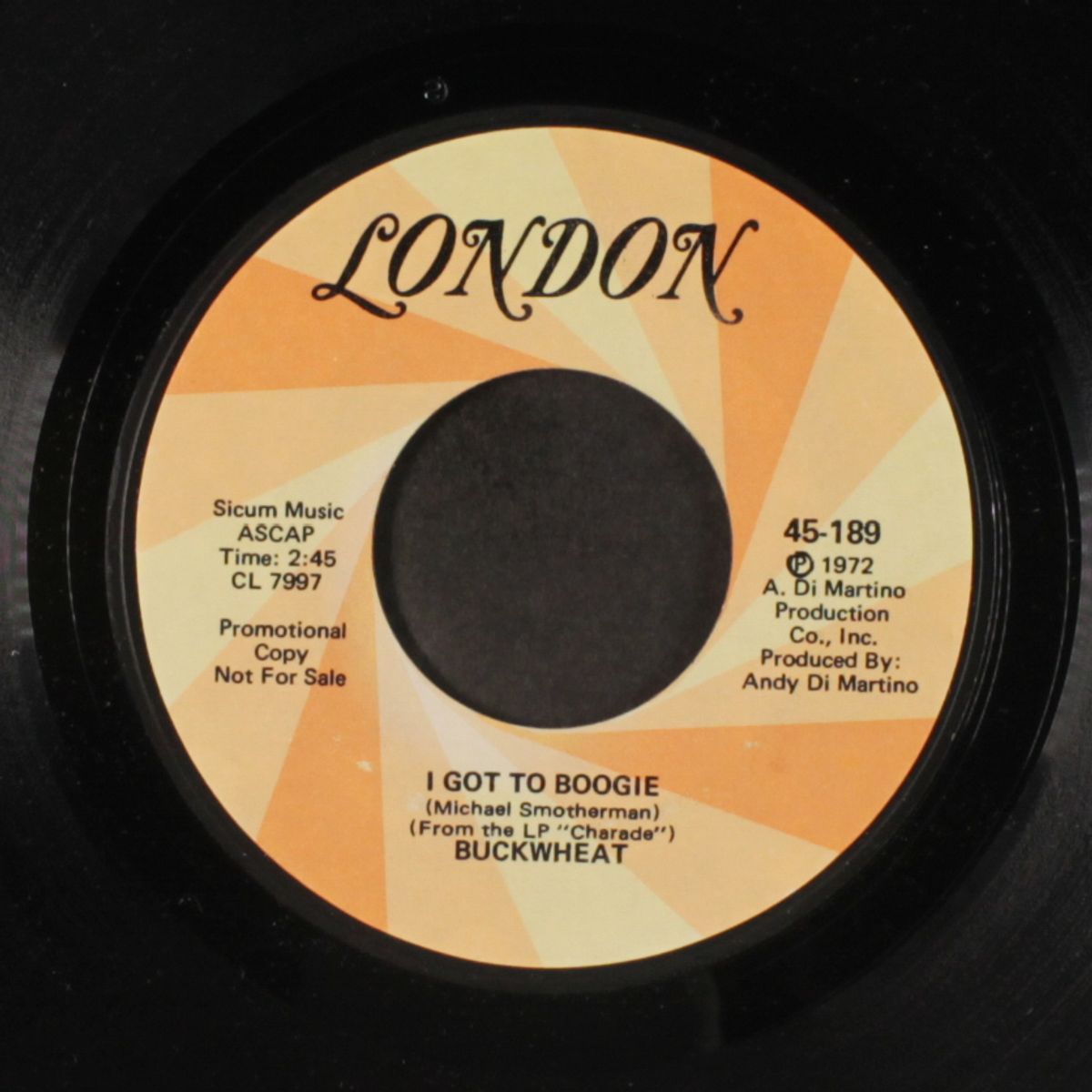 i got to boogie / i just can't turn my habit into love by BUCKWHEAT