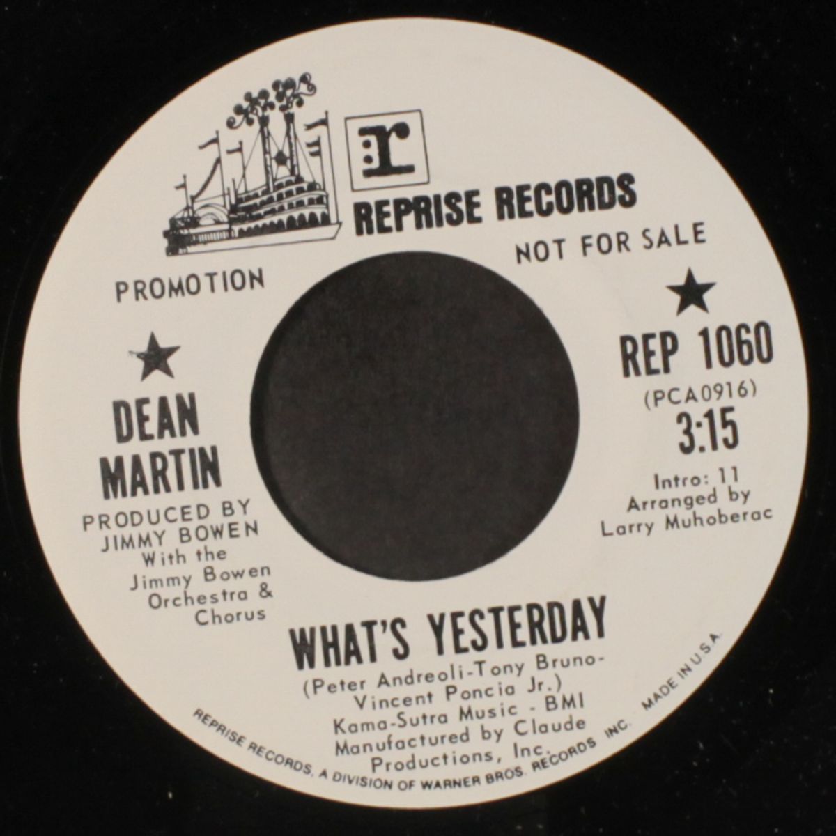 the right kind of woman / what's yesterday by DEAN MARTIN