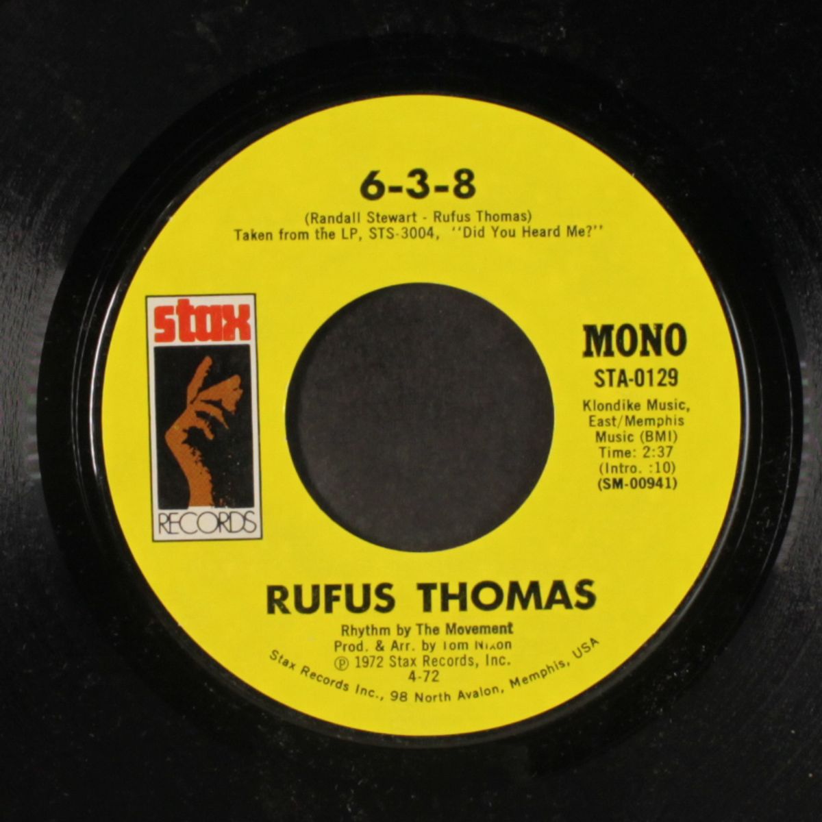 love trap / 6-3-8 by RUFUS THOMAS