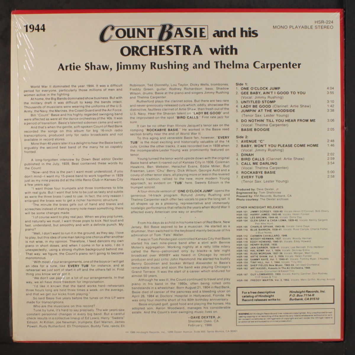 uncollected 1944 by COUNT BASIE