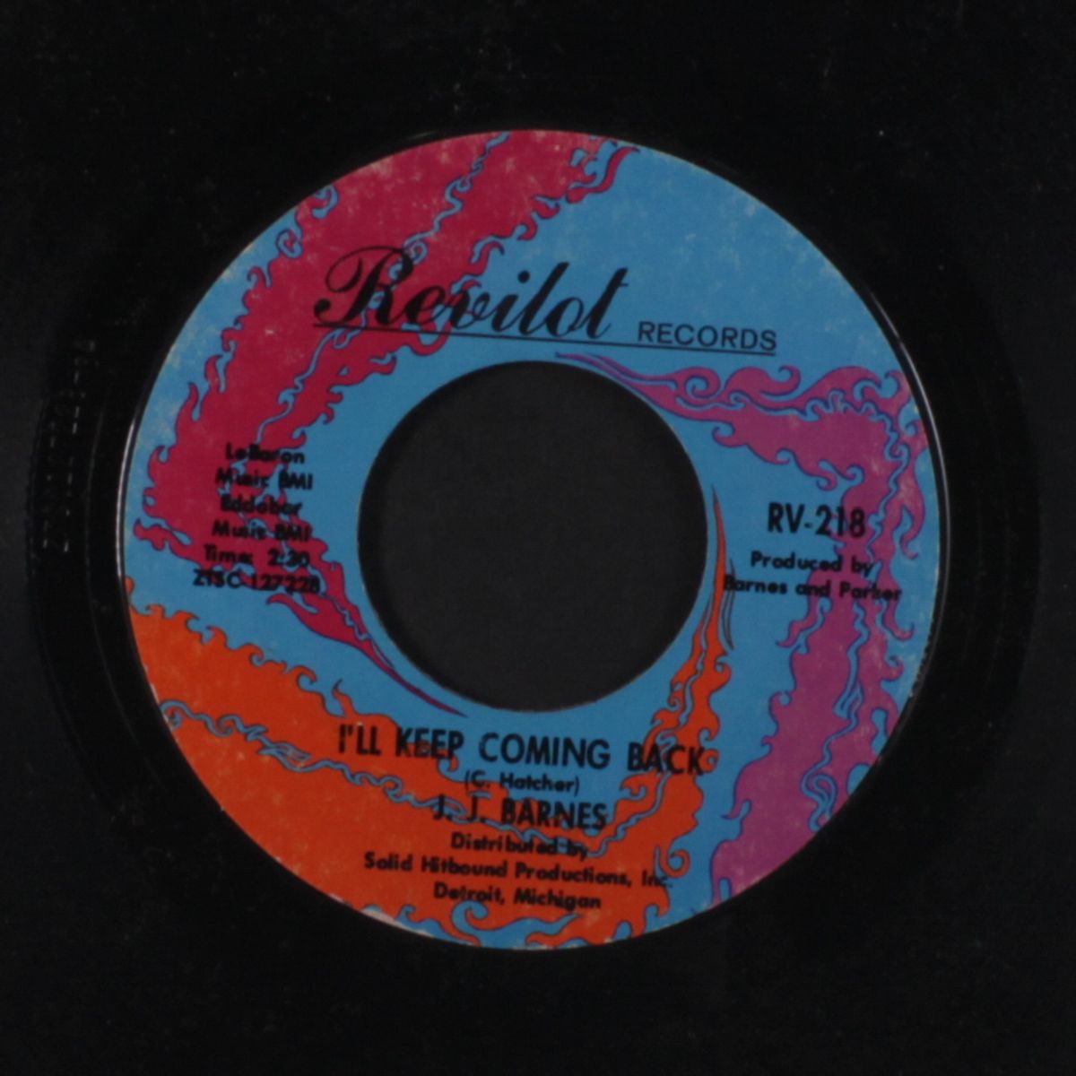 sad day a' coming / i'll keep coming back by J.J. BARNES