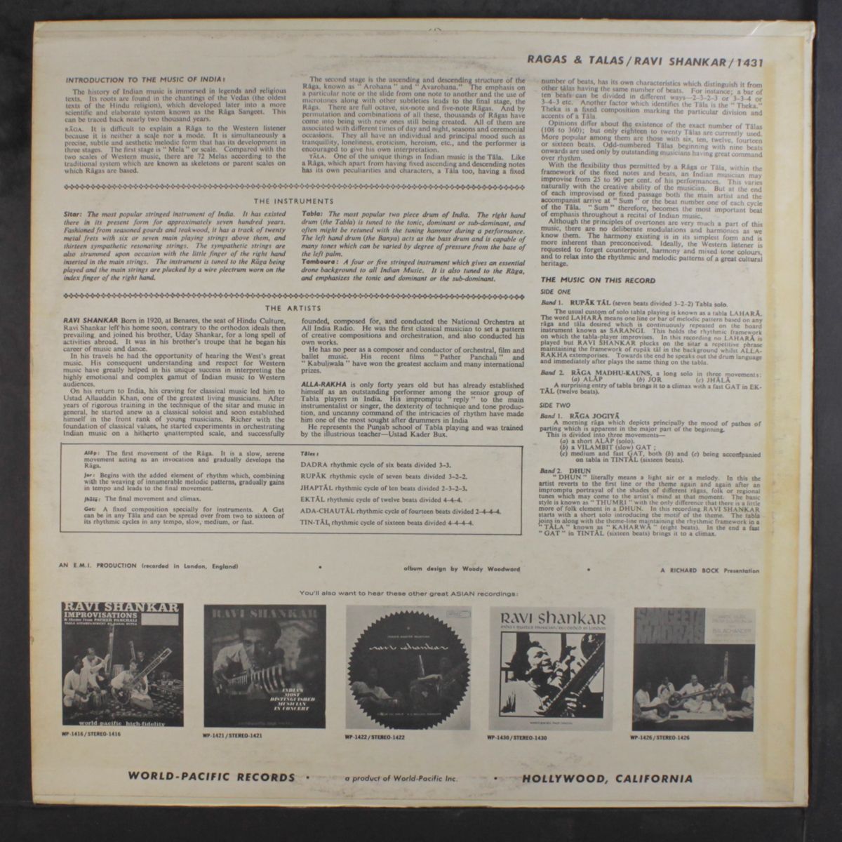ragas & talas by RAVI SHANKAR