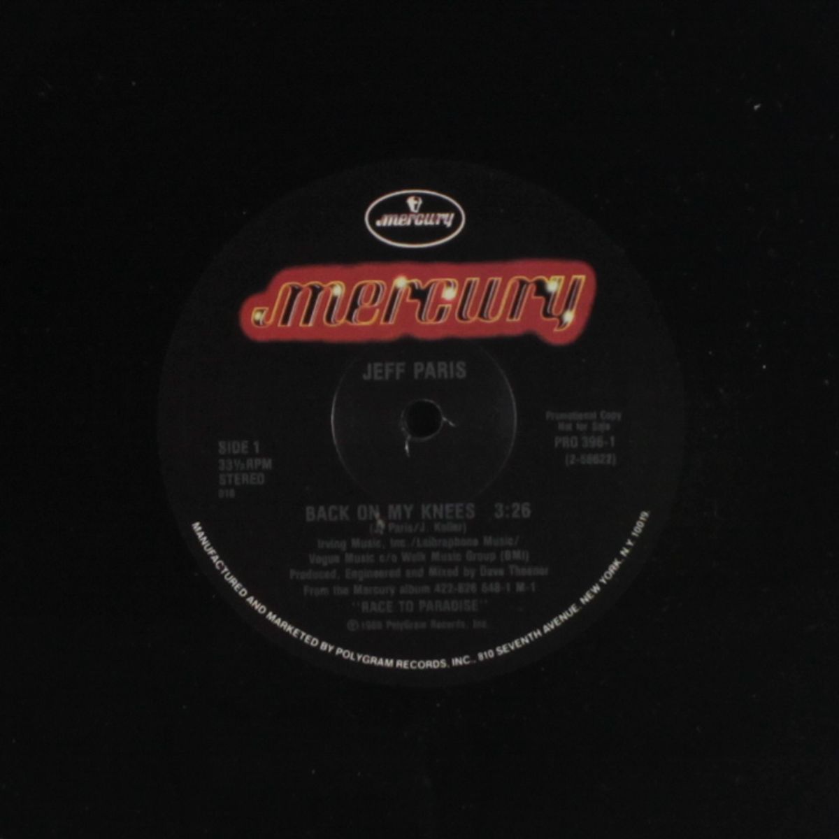 back on my knees / same by JEFF PARIS