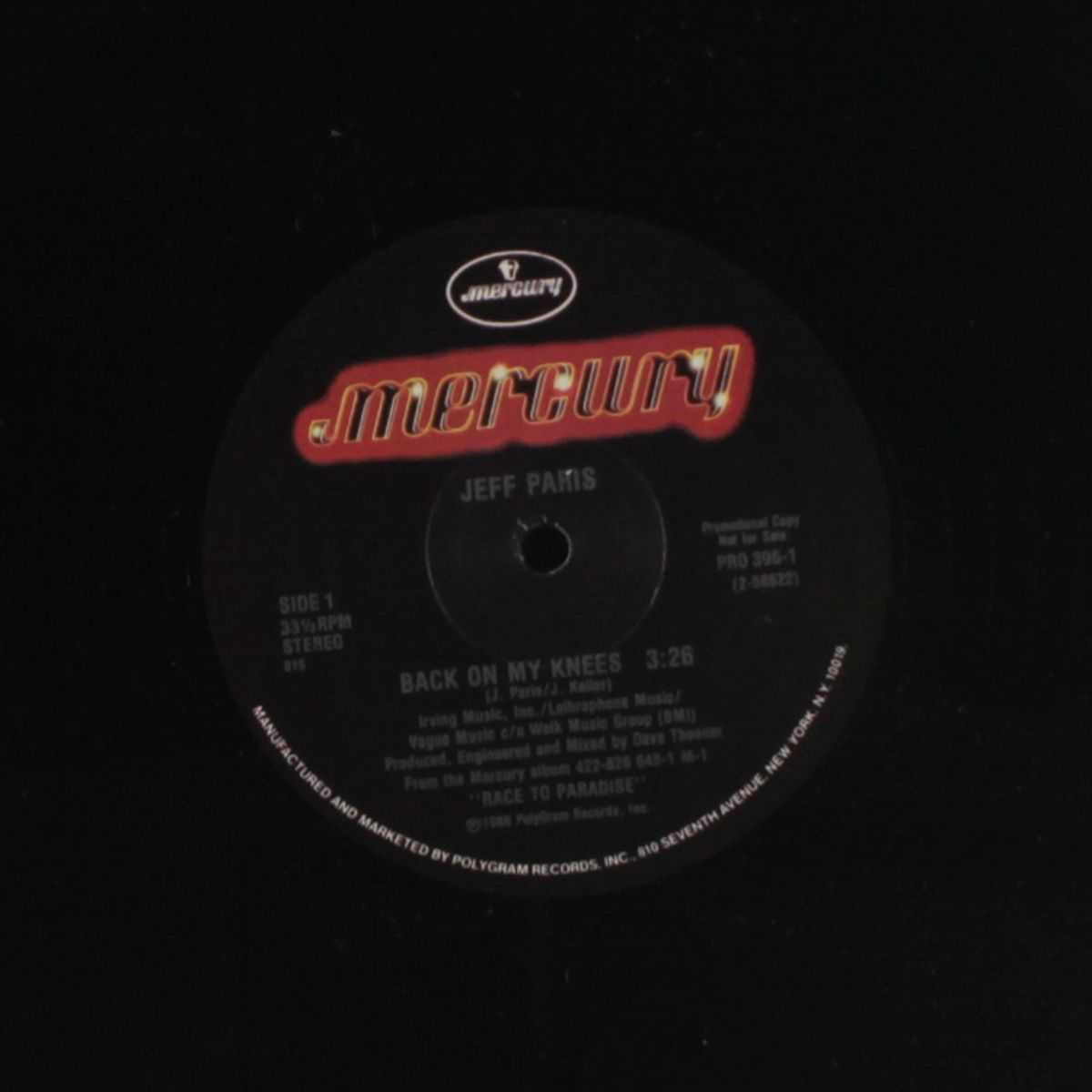 back on my knees / same by JEFF PARIS