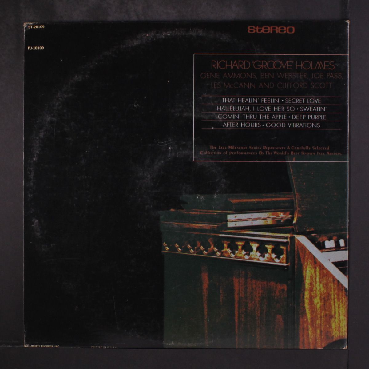 jazz milestone series by RICHARD 'GROOVE' HOLMES