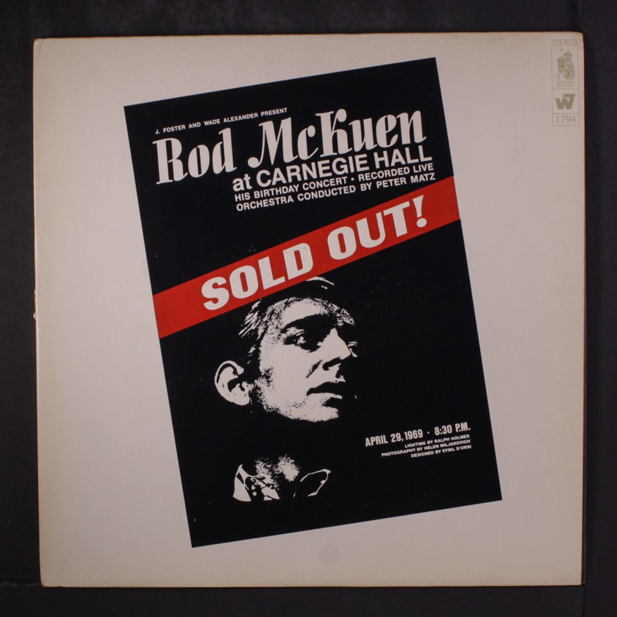 at carnegie hall by ROD MCKUEN