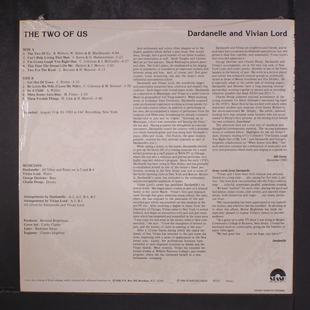 the two of us by DARDANELLE & VIVIAN LORD