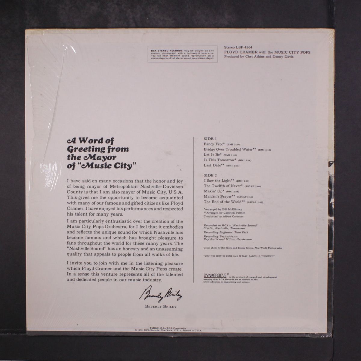 with the music city pops by FLOYD CRAMER