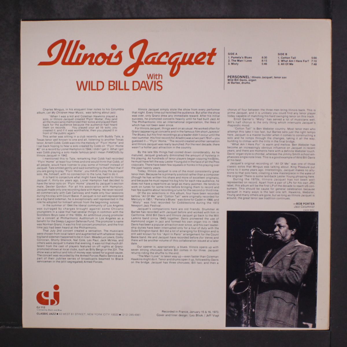 with wild bill davis by ILLINOIS JACQUET