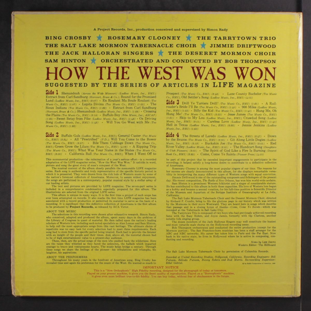 how the west was won by VARIOUS
