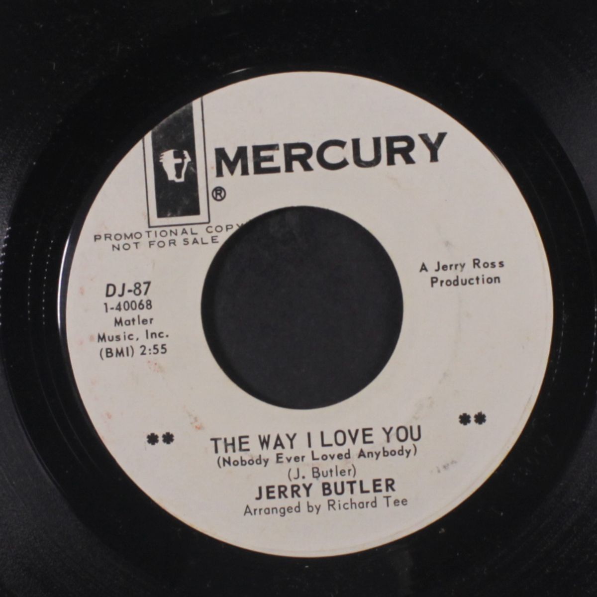 the way i love you / same by JERRY BUTLER