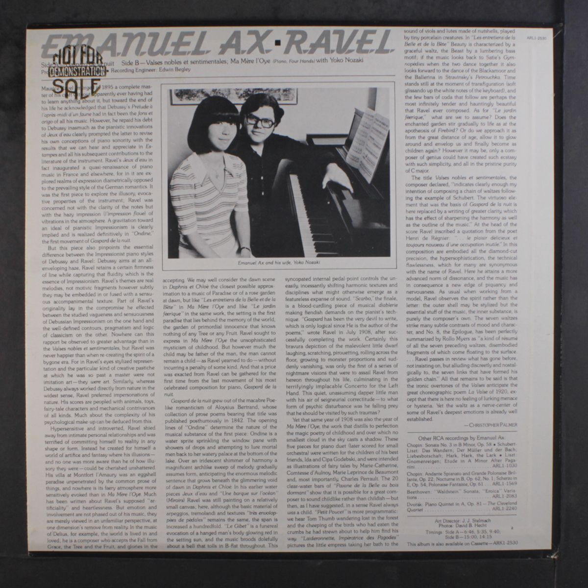 ravel: gaspard de la nuit / valses nobles et sentimentales / ma mere l by EMANUEL AX