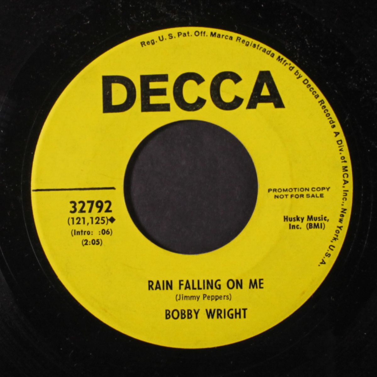 if you want me to i'll go / rain falling on me by BOBBY WRIGHT